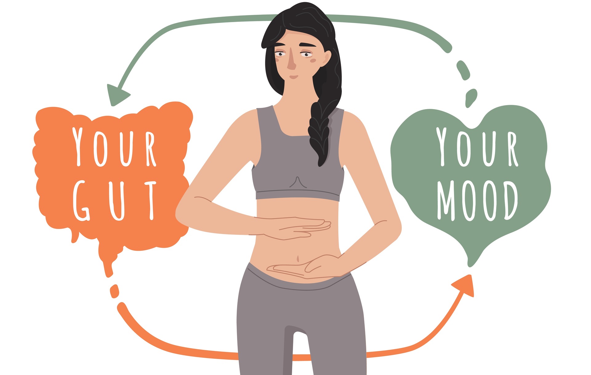 Your gut responds to your mood, but can also influence it too