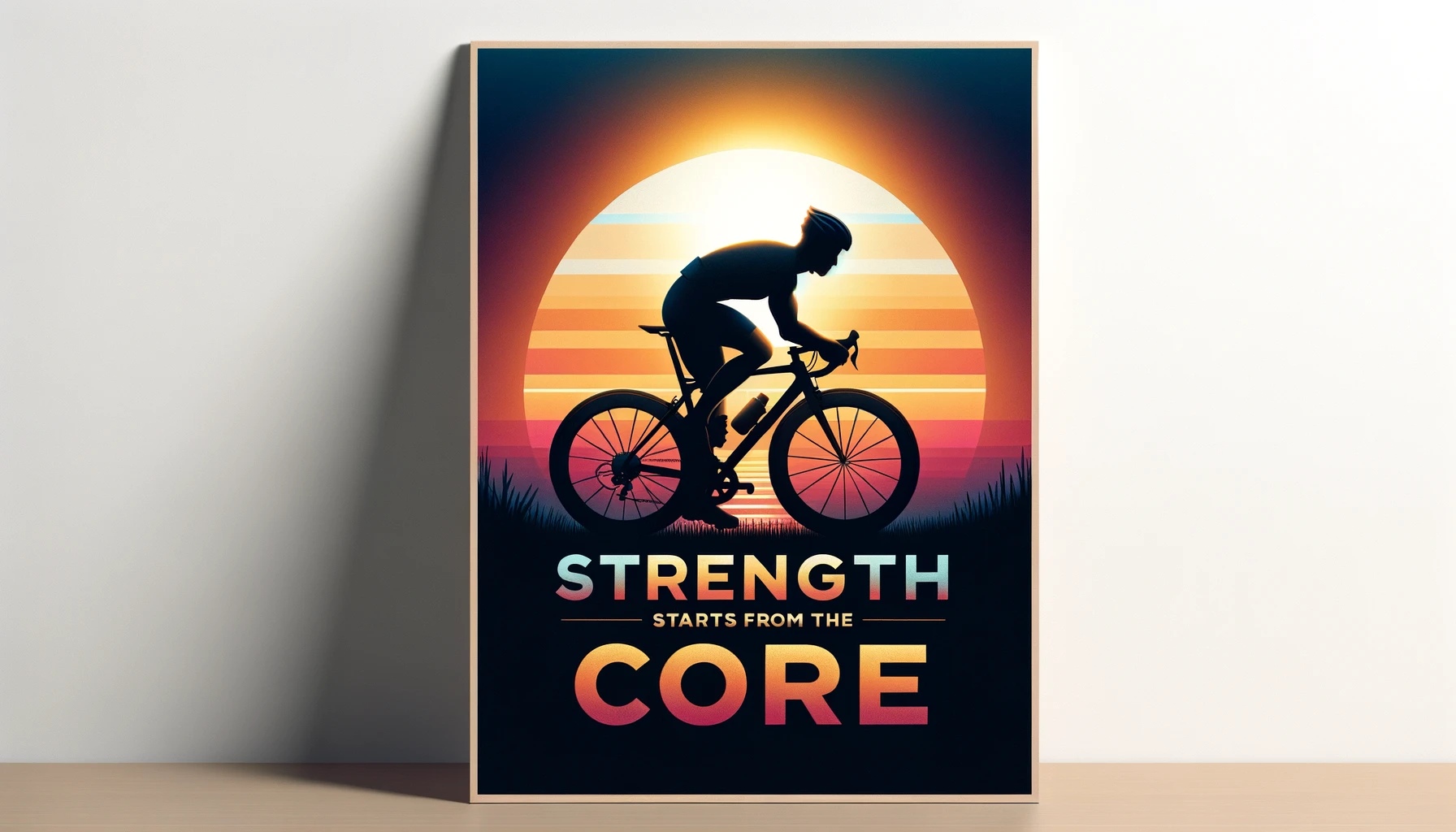 "Strength Starts from the Core" core strength for cyclists