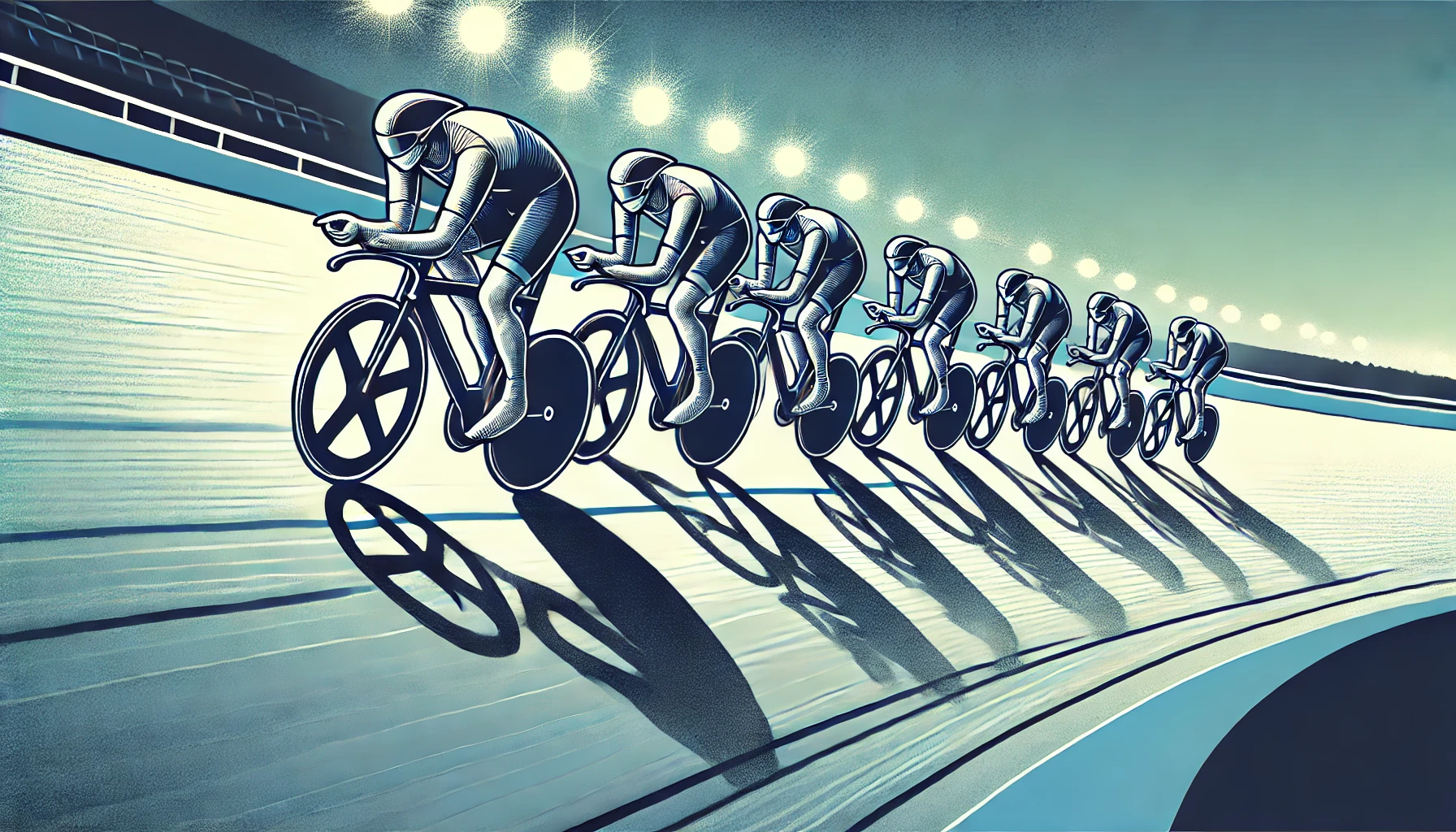 One of the most exciting track cycling races is the team pursuit event