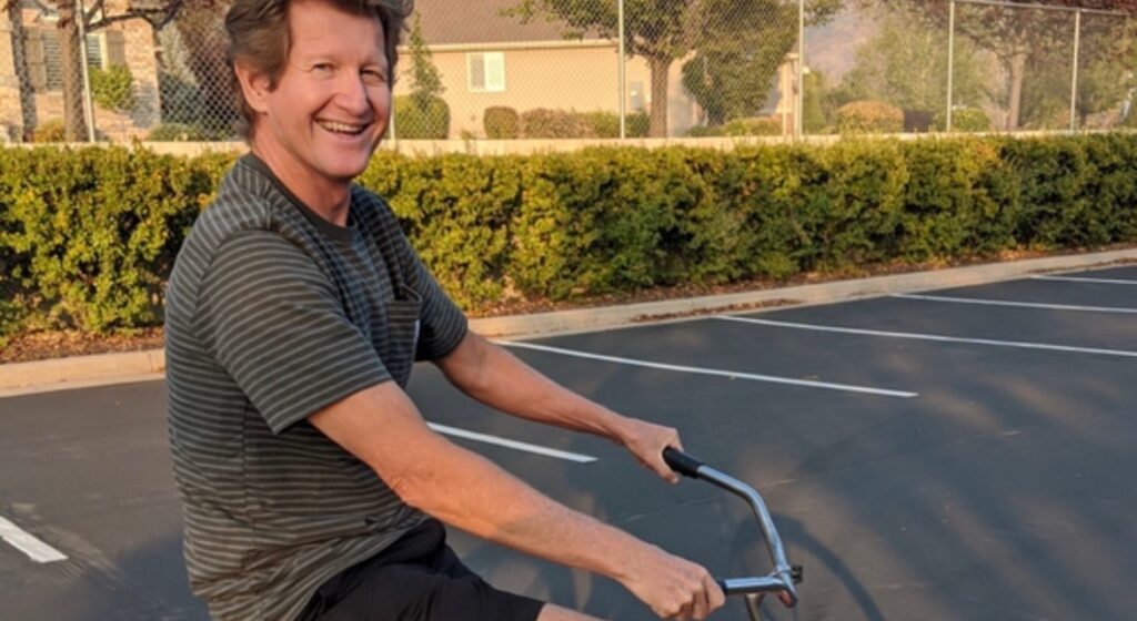 Kurt enjoying the benefits of masters cycling coaching