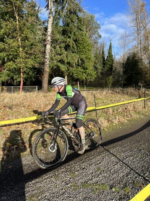 Joe crushing his race after the right cyclocross coaching